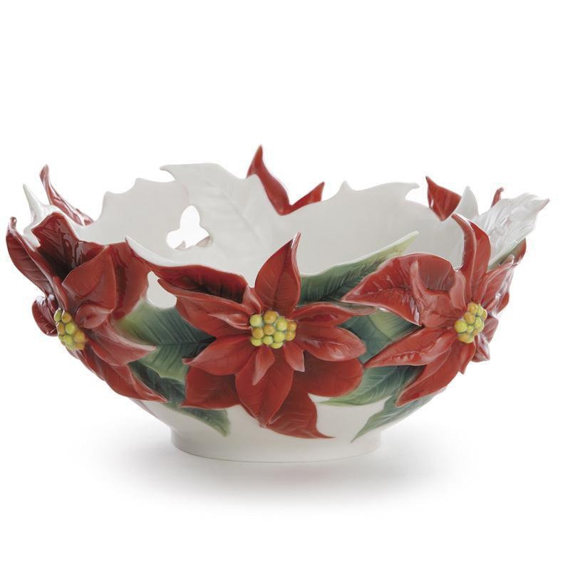 Franz popular Porcelain Poinsettia Teapot