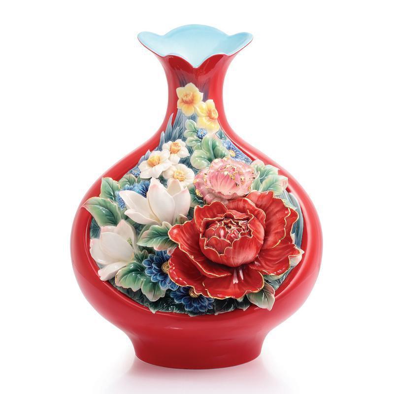 Franz Collection Hundreds Of Flowers Vase FZ02855