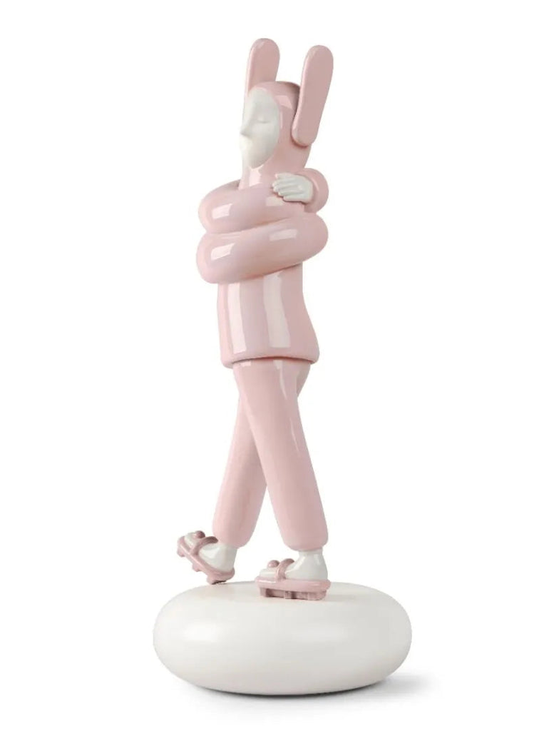 Lladro Embraced Pink Sculpture  01009654