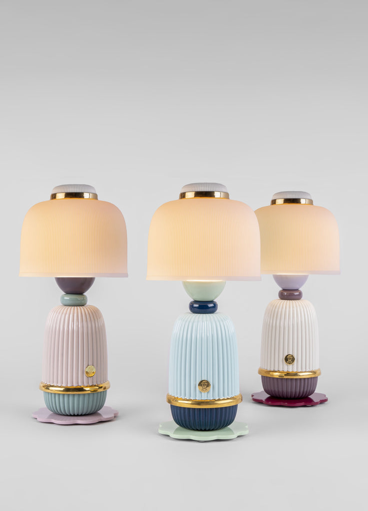 Lladro Kokeshi Lamp Pink 01024146